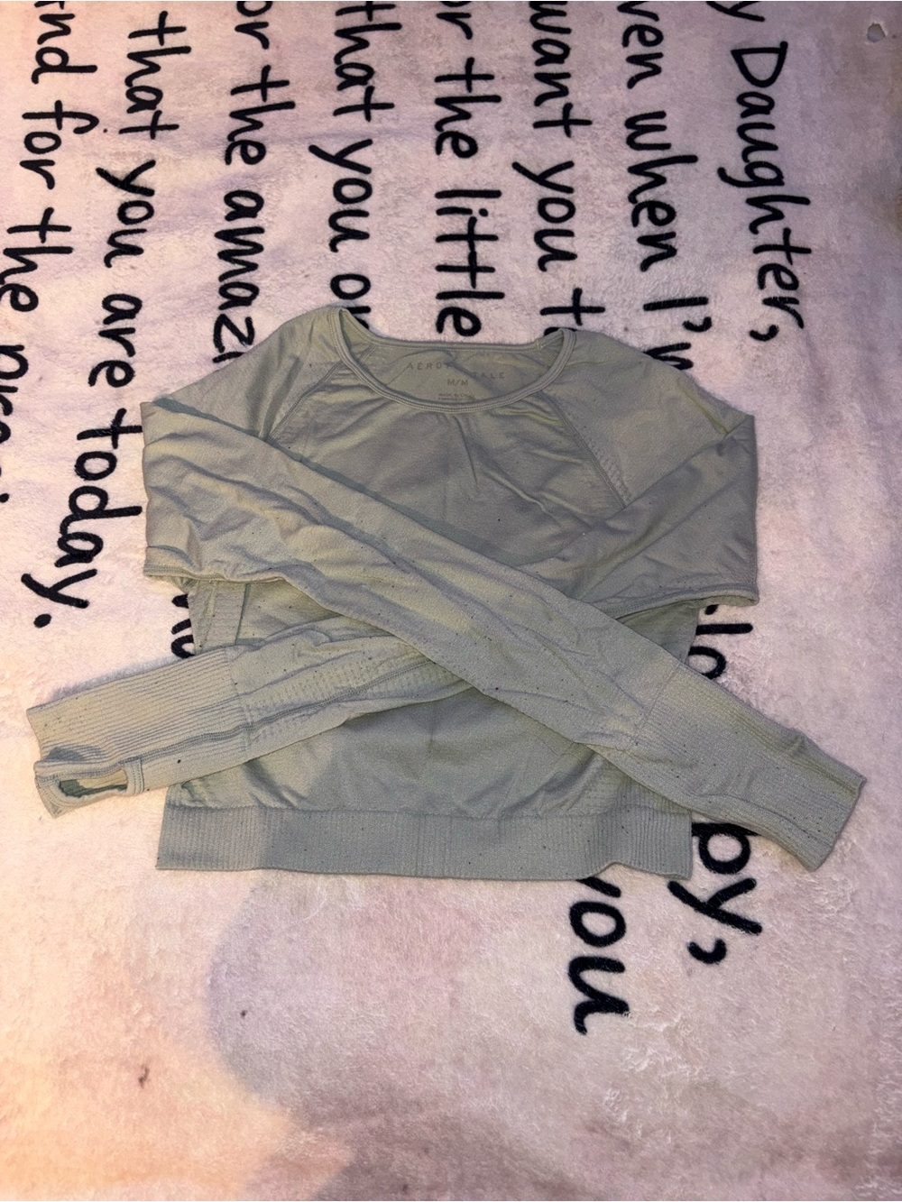 Long sleeve workout top